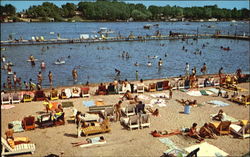 Indiana Beach, Lake Shafer Monticello, IN Postcard Postcard