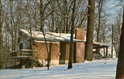 Scenic Winter View Of Seamon Studio Postcard