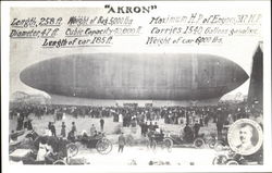 Airship Akron Postcard