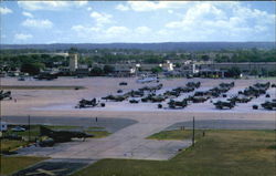 Flightline Of Bergstrom Air Force Base Austin, TX Postcard Postcard