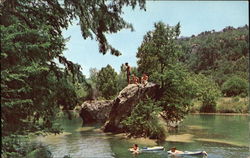 Old Swimming Hole Texas Postcard Postcard