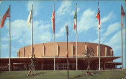 Entrance View Of The New Dallas Memorial Auditorium Postcard