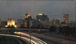 Downtown Houston Skyline Viewed From Buffalo Dr Texas Postcard Postcard