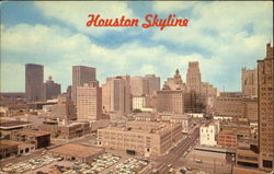 Skyline View Of Fabulous Houston Texas Postcard Postcard