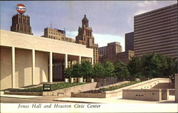 Jones Hall And Houston Civic Center Texas Postcard Postcard