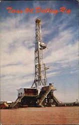 Texas Oil Drilling Rig Oil Wells Postcard Postcard