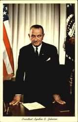 President Lyndon B. Johnson Presidents Postcard Postcard