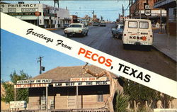 Greetings From Pecos Postcard