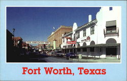 Stockyards, N. Main & Exchange Ave Fort Worth, TX Postcard Postcard