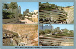 Fort Worth Water Gardens And Convention Center Texas Postcard Postcard