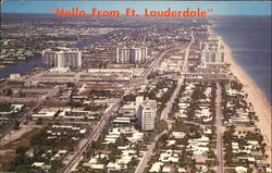 Aerial View Of Ft. Lauderdale Beach Fort Lauderdale, FL Postcard Postcard