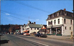 Main Street Business District Postcard