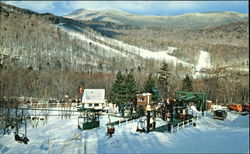 Chair Lift Base Of Mt. Mansfield Stowe, VT Postcard Postcard