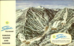 Famous Mt. Mansfield Stowe, VT Postcard Postcard