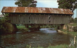 Old Covered Bridge Coventry, VT Postcard Postcard