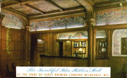 The Beautiful Blue Ribbon Hall, The Home of Pabst Brewing Company Postcard