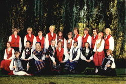 Stoughton High School Norwegian Dancers Wisconsin Postcard Postcard