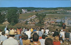 View From Fireman's Hill, Road America Elkhart Lake, WI Postcard Postcard