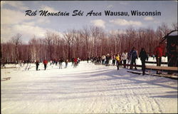 Rib Mountain Ski Area Wausau, WI Postcard Postcard