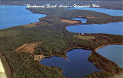 Northwood Beach Area Hayward, WI Postcard Postcard