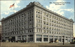 Spreckels Theatre Building San Diego, CA Postcard Postcard