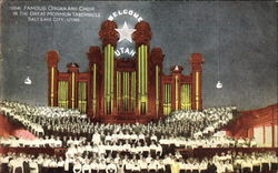 Famous Organ And Choir Salt Lake City, UT Postcard Postcard