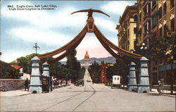 Eagle Gate Salt Lake City, UT Postcard Postcard