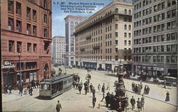 Market Street At Kearny San Francisco, CA Postcard Postcard