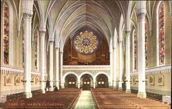 Interior Of St. Mary's Cathedral Salt Lake City, UT Postcard Postcard