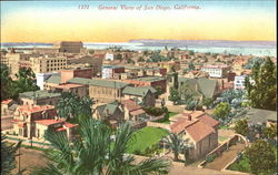 General View Of San Diego California Postcard Postcard