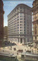 Market, Montgomery And Post Street Postcard