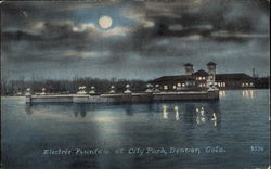 Electric Fountain At City Park denver, CO Postcard Postcard