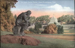 The Thinker, Golden Gate Park Postcard