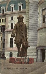 Wm Penn Statue Postcard