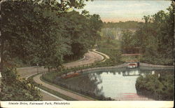 Lincoln Drive, Fairmount Park Philadelphia, PA Postcard Postcard