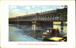 Girard Avenue Bridge, Fairmount Park Postcard