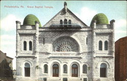 Grace Baptist Temple Philadelphia, PA Postcard Postcard