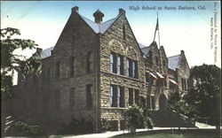 High School At Santa Barbara Postcard