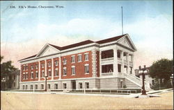 Elk's Home Cheyenne, WY Postcard Postcard