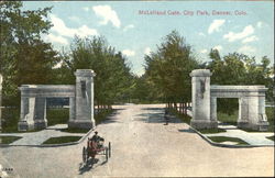 McClelland Gate, City Park Postcard