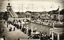 Shooting The Chutes, White City Postcard