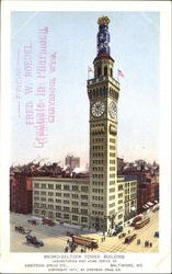 Bromo-Seltzer Tower Building Baltimore, MD Postcard Postcard