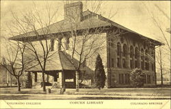 Coburn Library, Colorado College Colorado Springs, CO Postcard Postcard