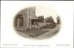 South Porch Ticknor Hall, Colorado College Colorado Springs, CO Postcard Postcard