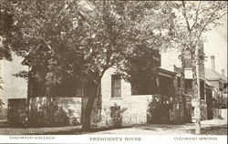 President's House, Colorado College Postcard