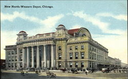 New North-Western Depot Chicago, IL Postcard Postcard