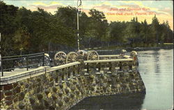 Fort And Spanish Gun, Glen Oak Park Postcard