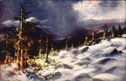 A Strom In The Rocky Mountains Postcard