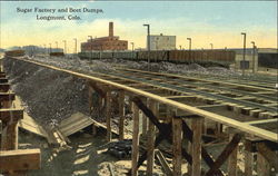 Sugar Factory And Beet Dumps Postcard