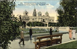 Glimpse Of Indian Arts Building Postcard